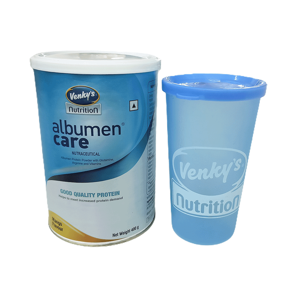 Venky's Albumen Care High Protein with Glutamine & BCAAs for Recovery | Flavour Mango