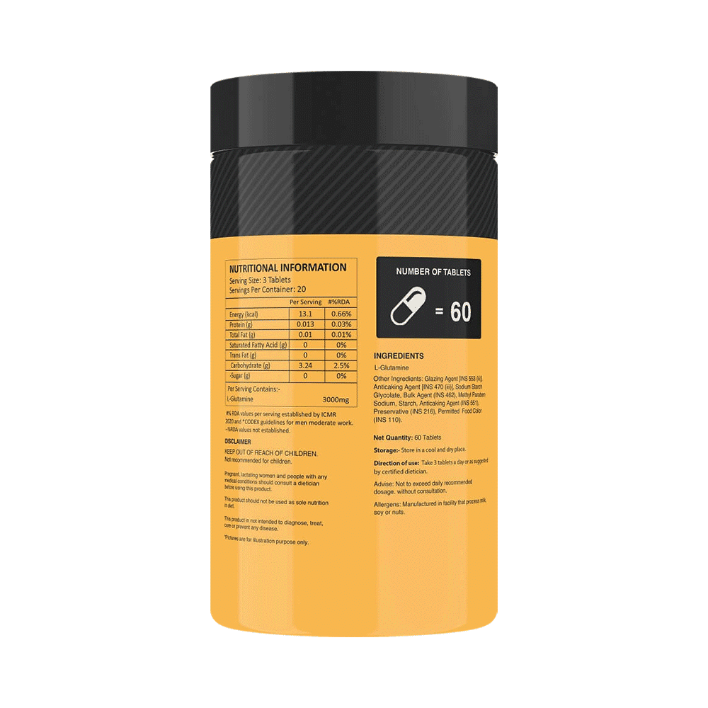 MyFitFuel Glutamine Micronized 3000mg Tablet - Image 2