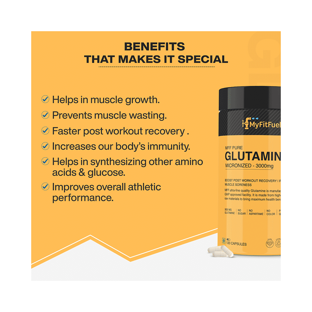 MyFitFuel Glutamine Micronized 3000mg Tablet - Image 5