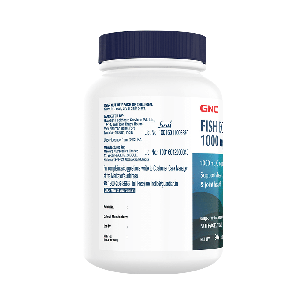 GNC Fish Oil 1000mg with Omega 3 (EPA & DHA) | Softgel Capsule for Heart, Brain, Skin, Eye & Joint Health - Image 7