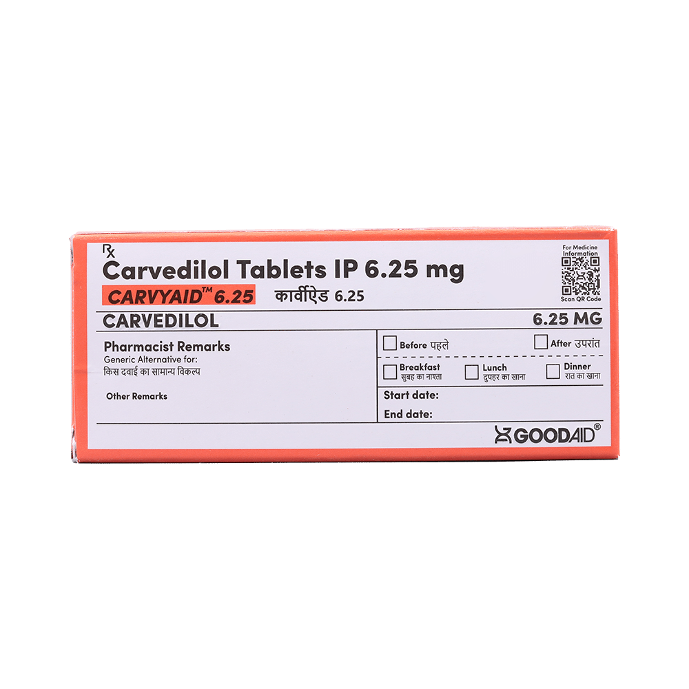 Carvyaid 6.25 Tablet