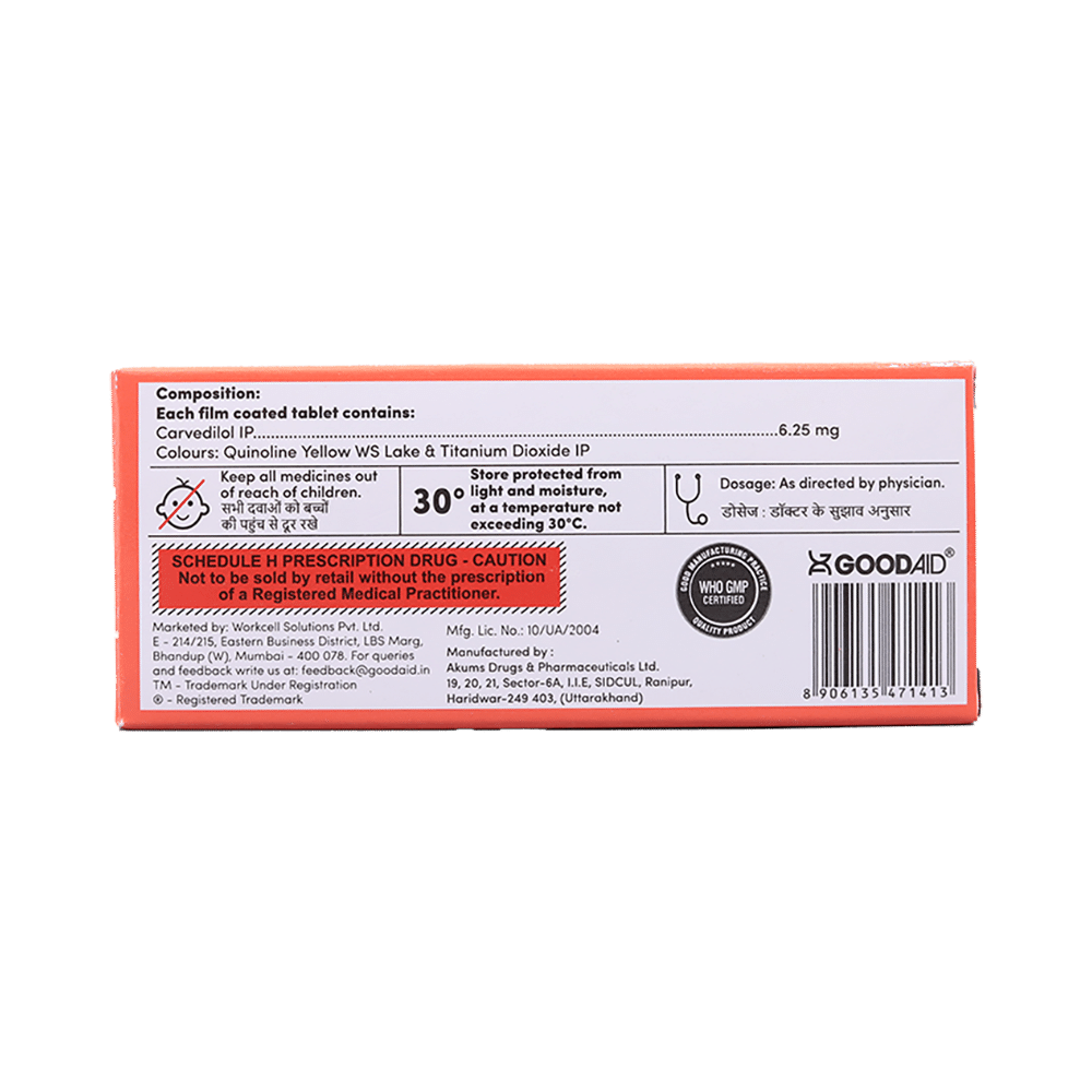 Carvyaid 6.25 Tablet - Image 2