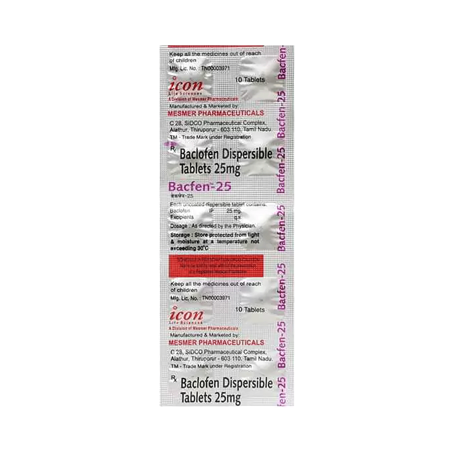 Bacfen 25 Tablet DT - Image 3