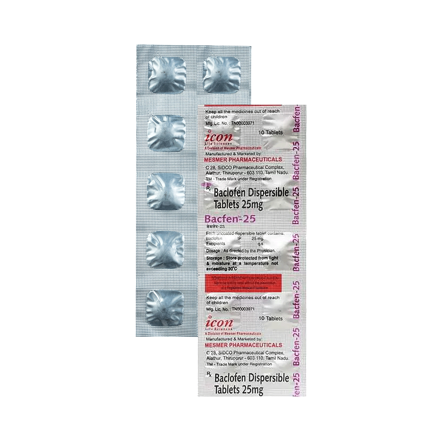 Bacfen 25 Tablet DT - Image 1