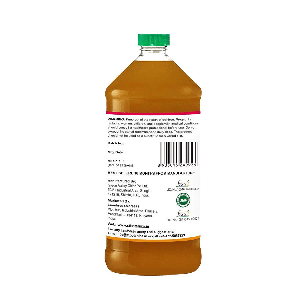 St.Botanica Apple Cider Vinegar with Honey with Mother Vinegar - Image 3
