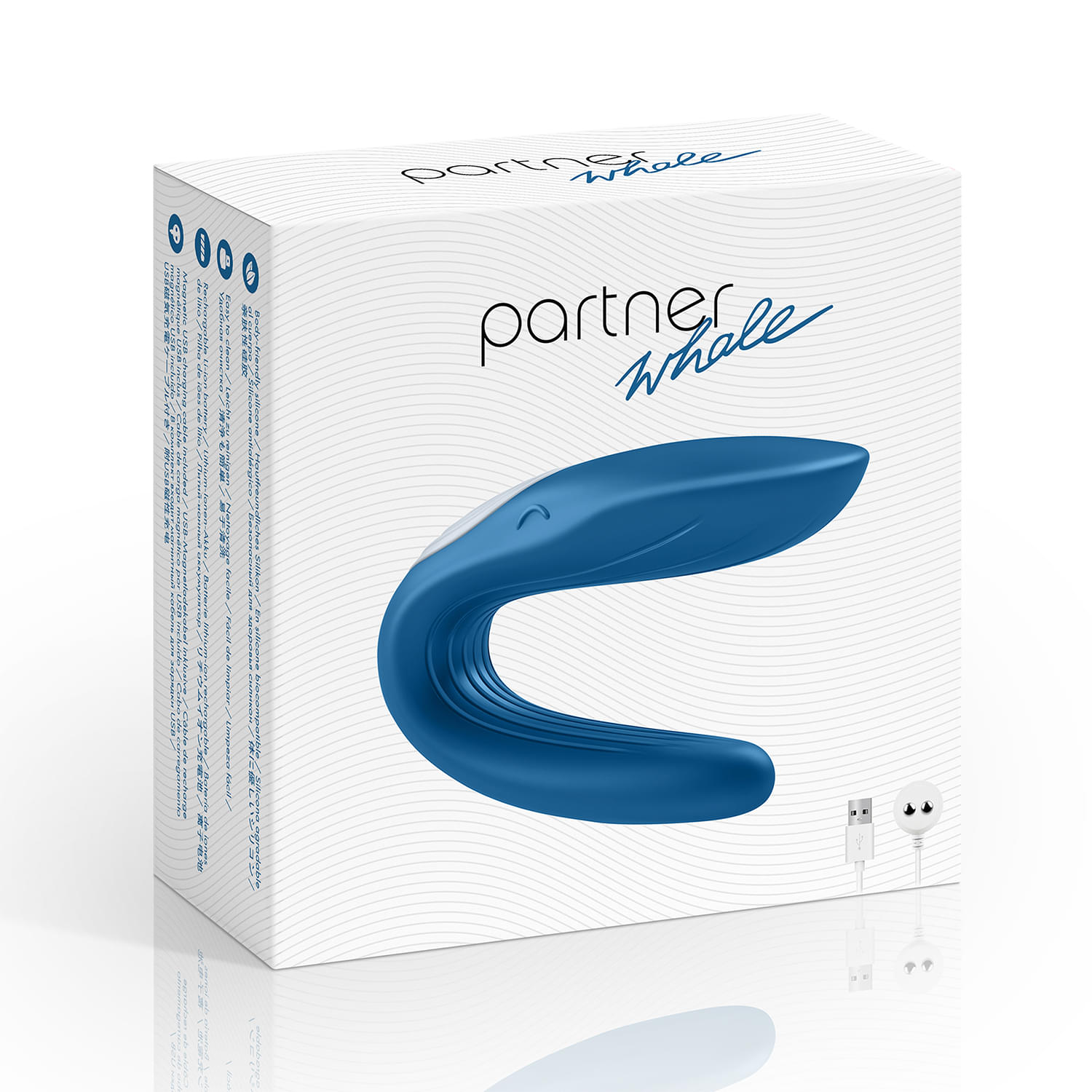Satisfyer Partner Whale USB Rechargeable Couple Body Massager - Image 1