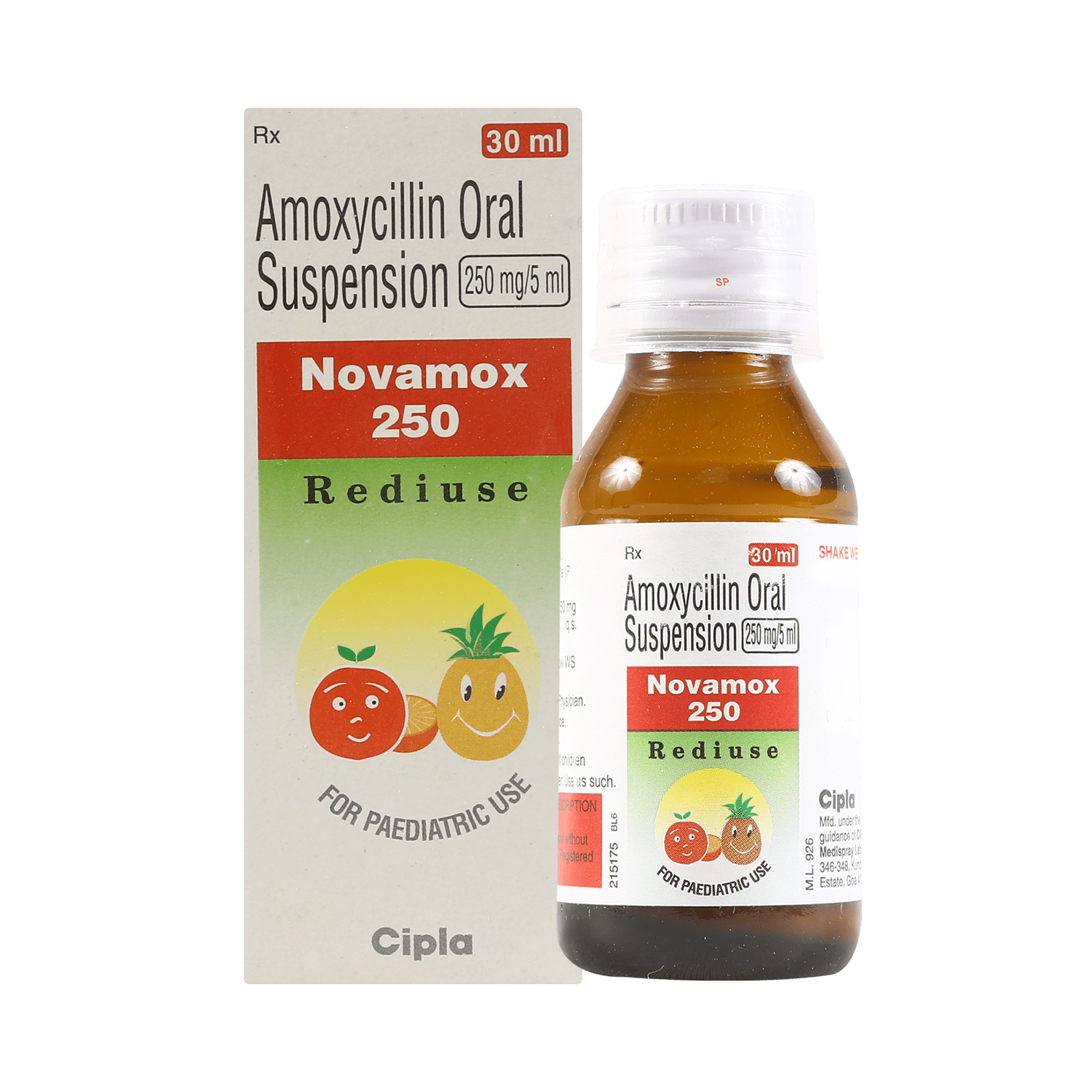 Novamox 250 Rediuse Oral Suspension