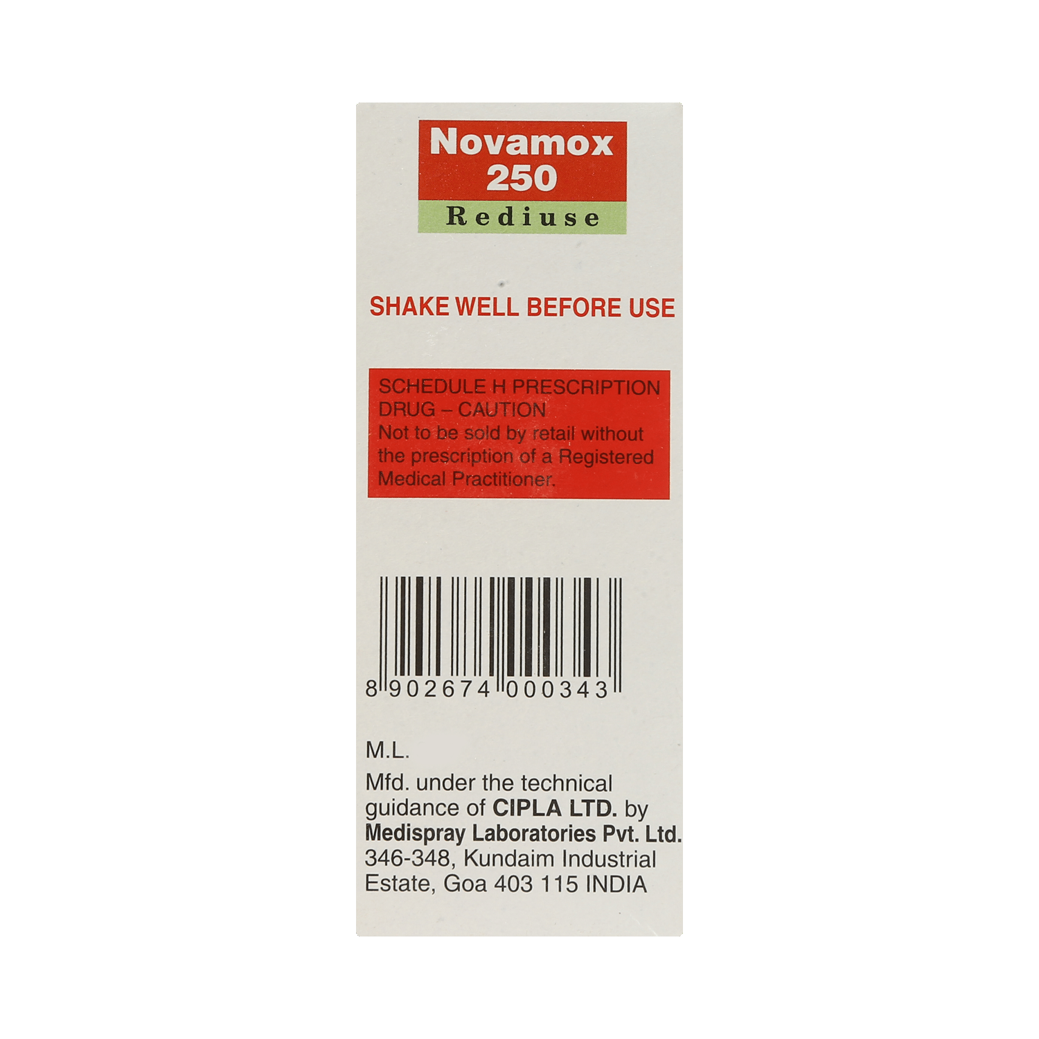 Novamox 250 Rediuse Oral Suspension - Image 4