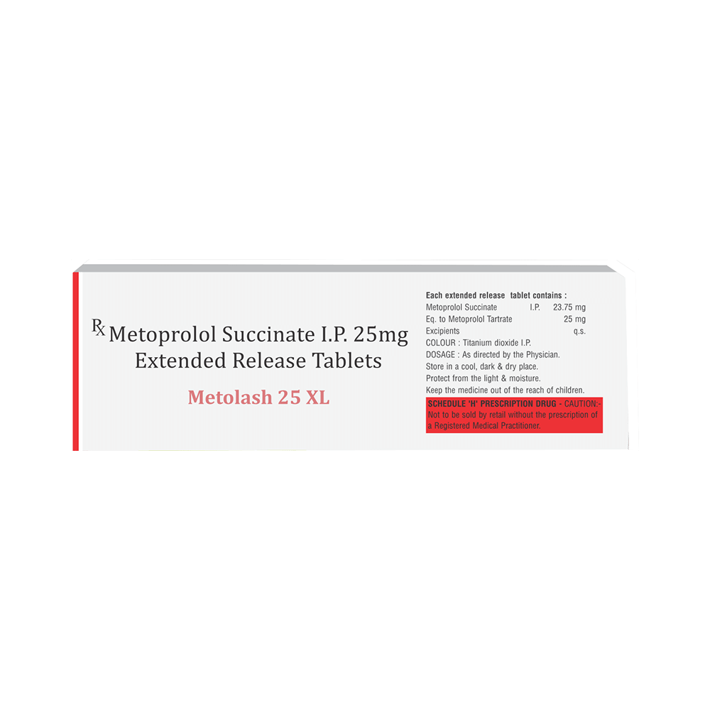 Metolash XL 25mg Tablet ER - Image 2