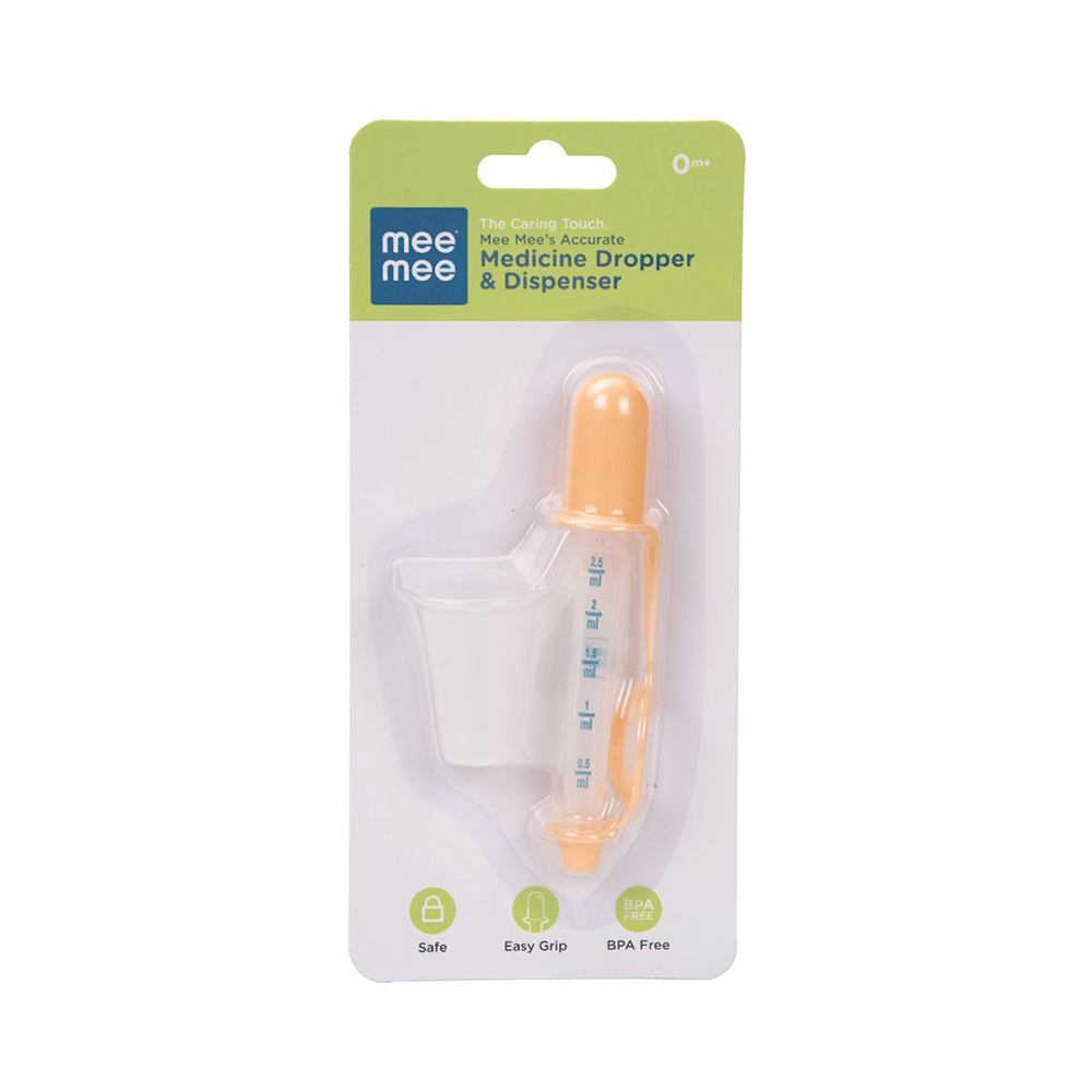 Mee Mee Accurate Medicine Dropper and Dispenser Orange