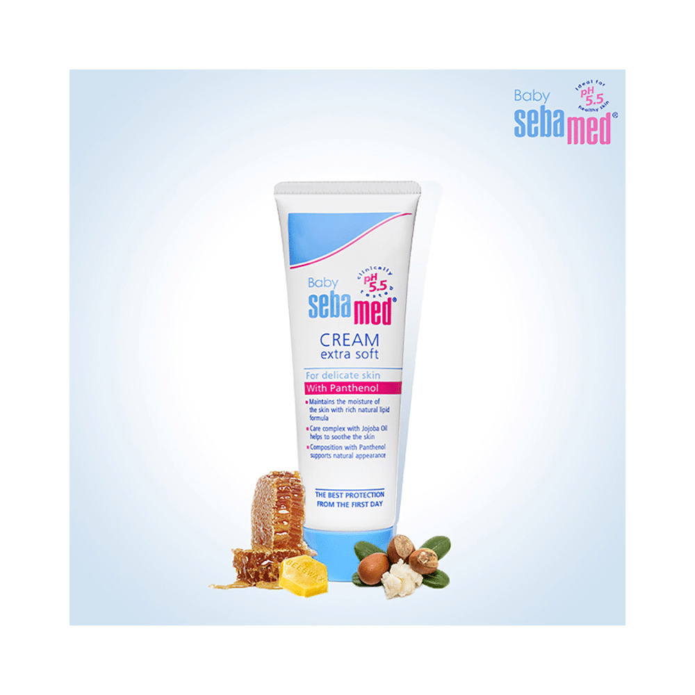 Sebamed Baby Cream Extra Soft with Panthenol & Jojoba Oil | For Delicate Skin - Image 3