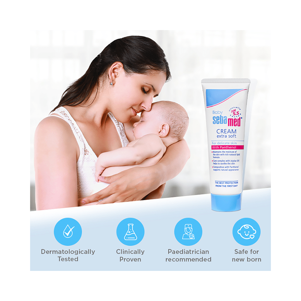 Sebamed Baby Cream Extra Soft with Panthenol & Jojoba Oil | For Delicate Skin - Image 4