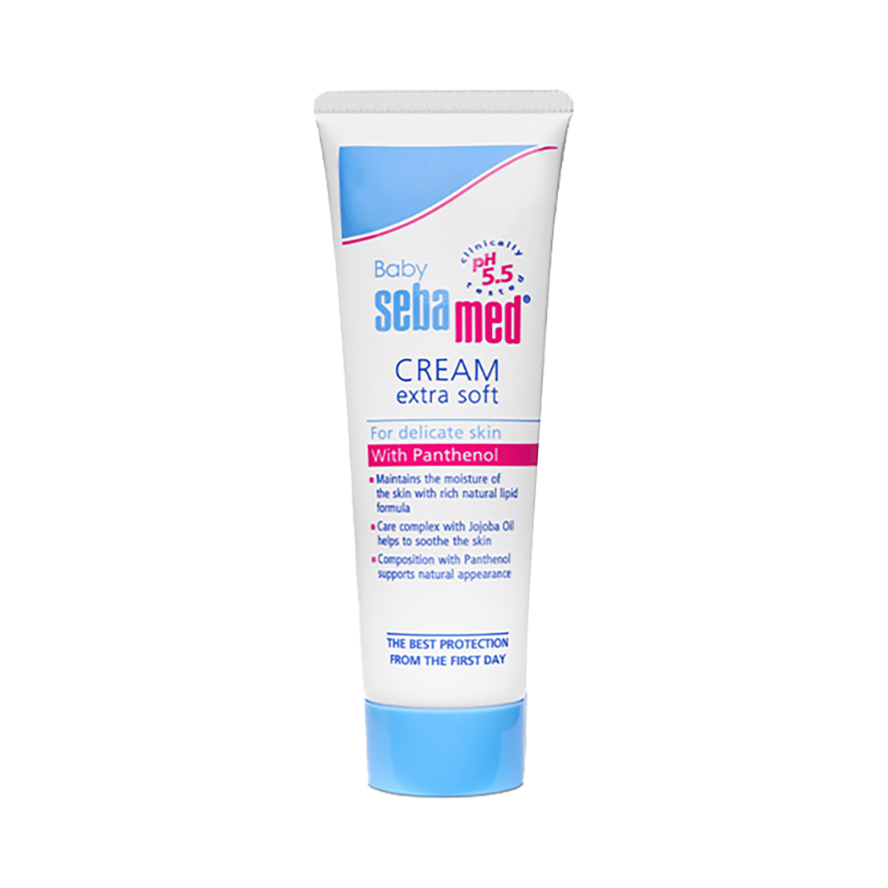 Sebamed Baby Cream Extra Soft with Panthenol & Jojoba Oil | For Delicate Skin - Image 1