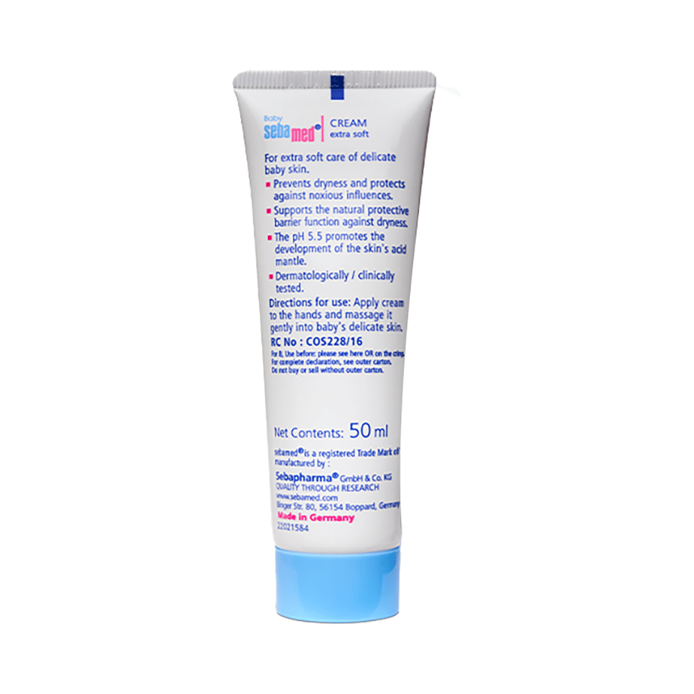 Sebamed Baby Cream Extra Soft with Panthenol & Jojoba Oil | For Delicate Skin - Image 2
