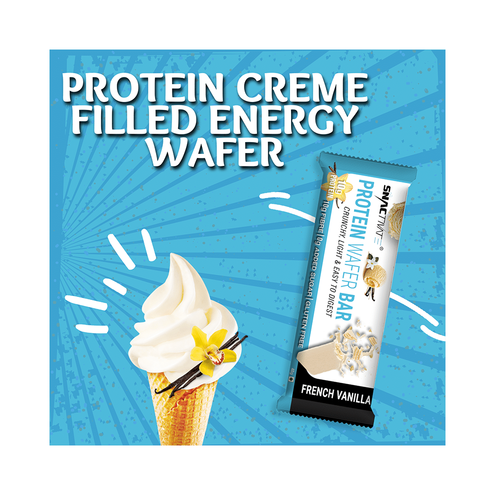 Snactivate Protein Wafer Bar (40gm Each) French Vanilla - Image 7
