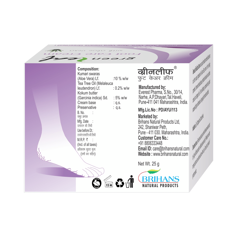 Green Leaf Foot Care Cream - Image 2