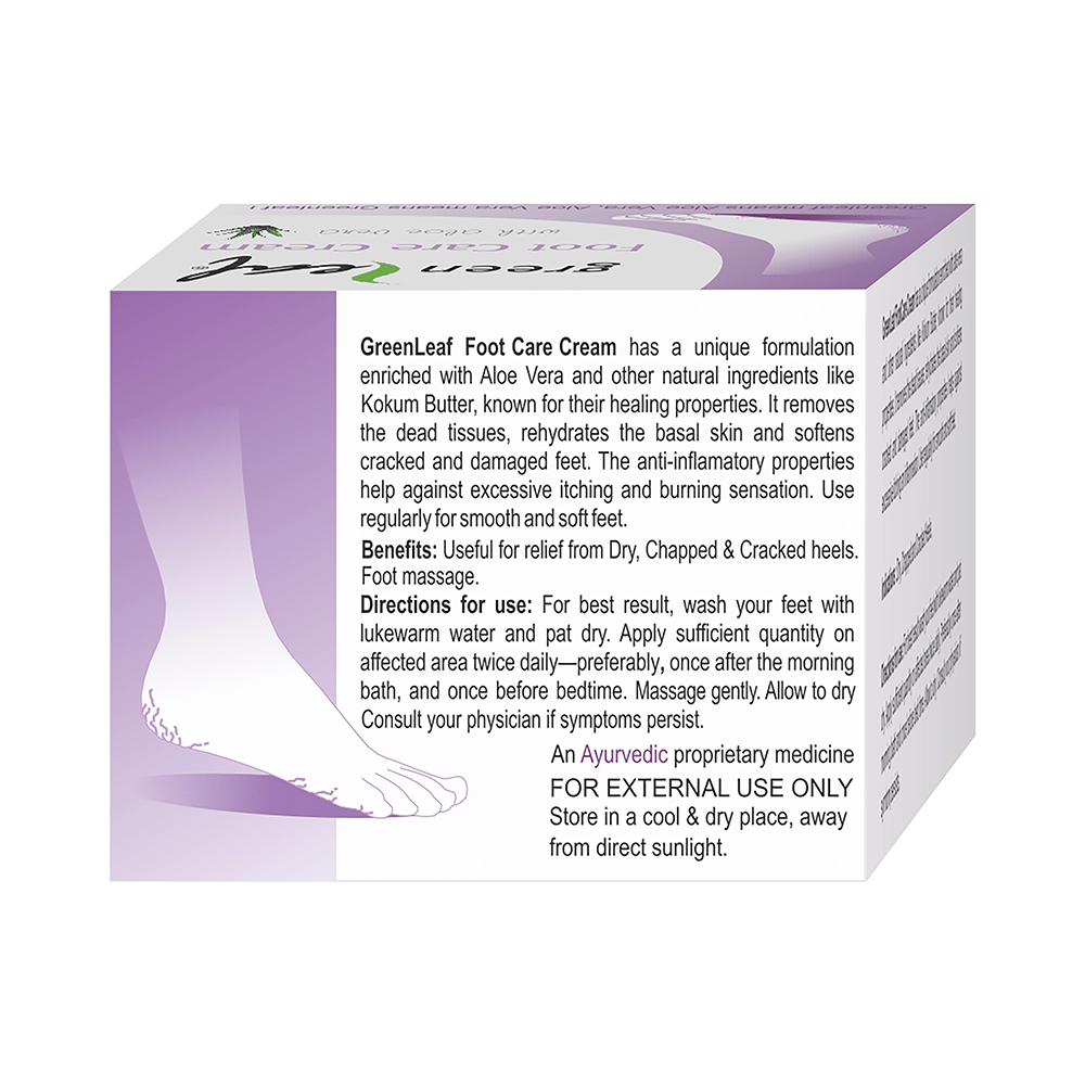 Green Leaf Foot Care Cream - Image 3