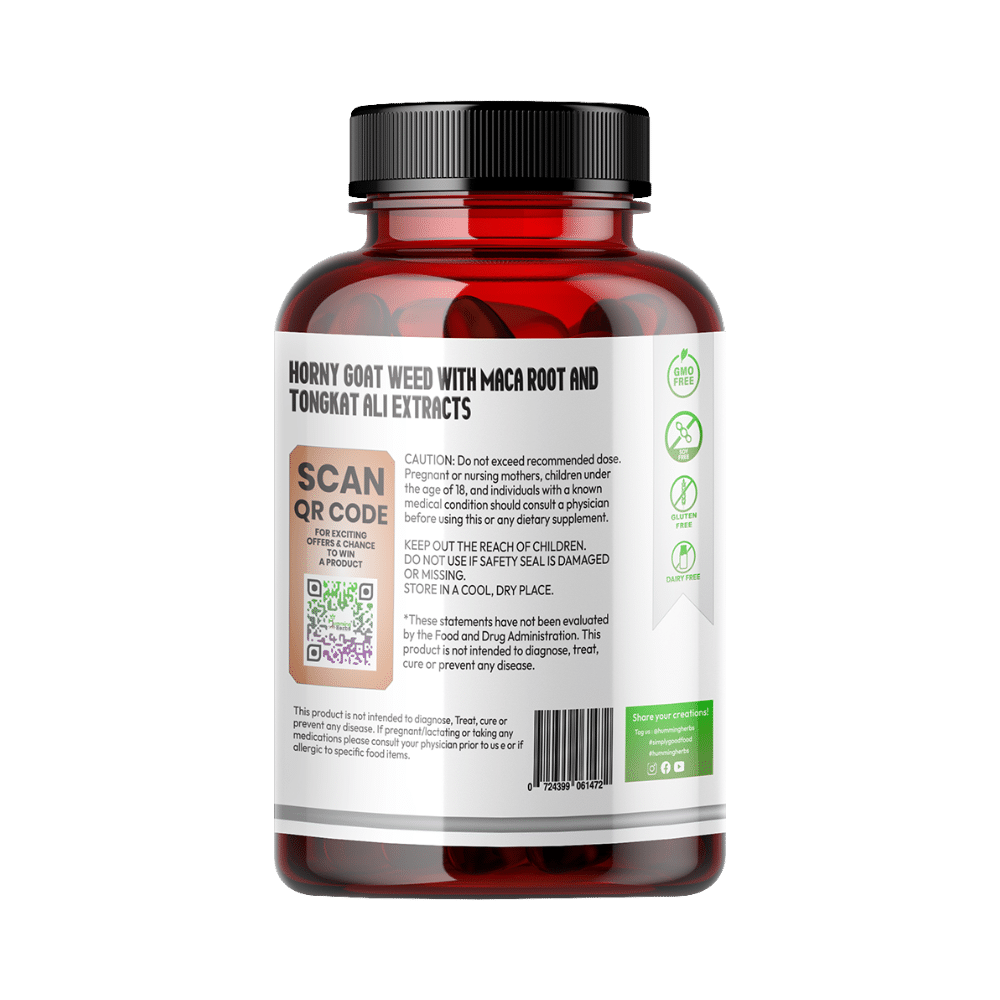 Humming Herbs HGW Men 1000mg Veg Capsule - Image 2