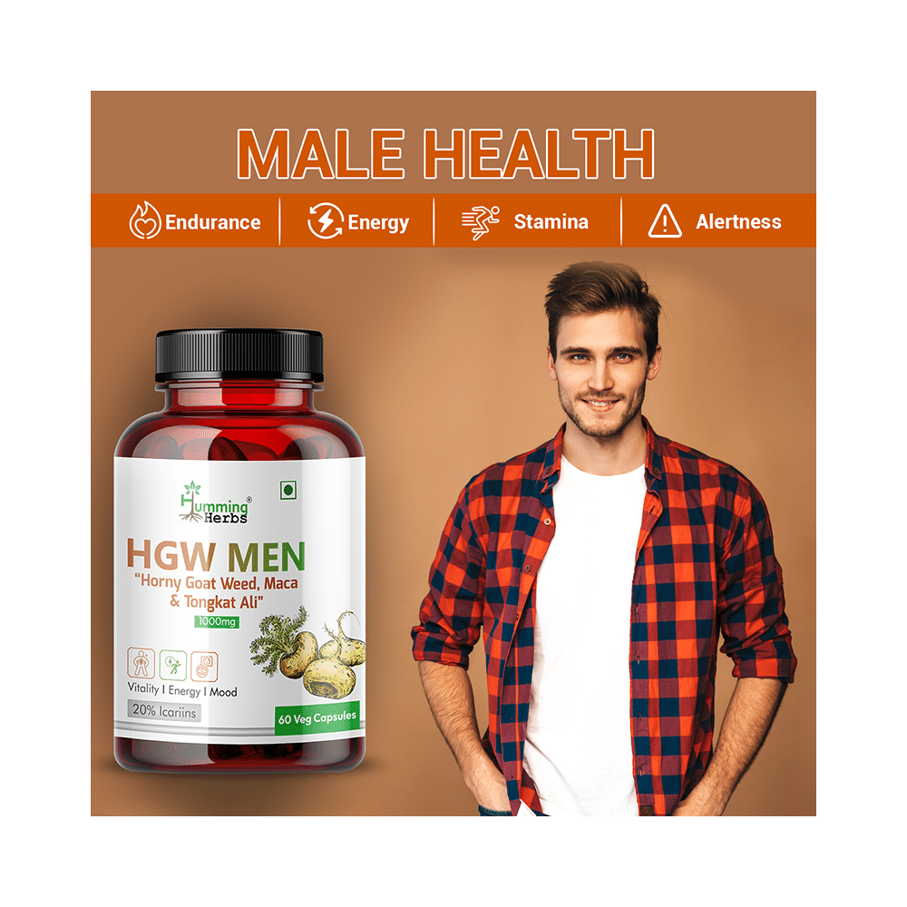 Humming Herbs HGW Men 1000mg Veg Capsule - Image 6