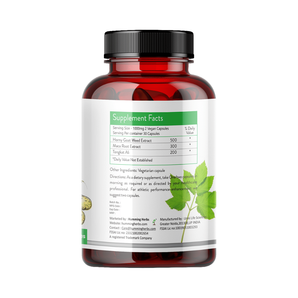 Humming Herbs HGW Men 1000mg Veg Capsule - Image 3