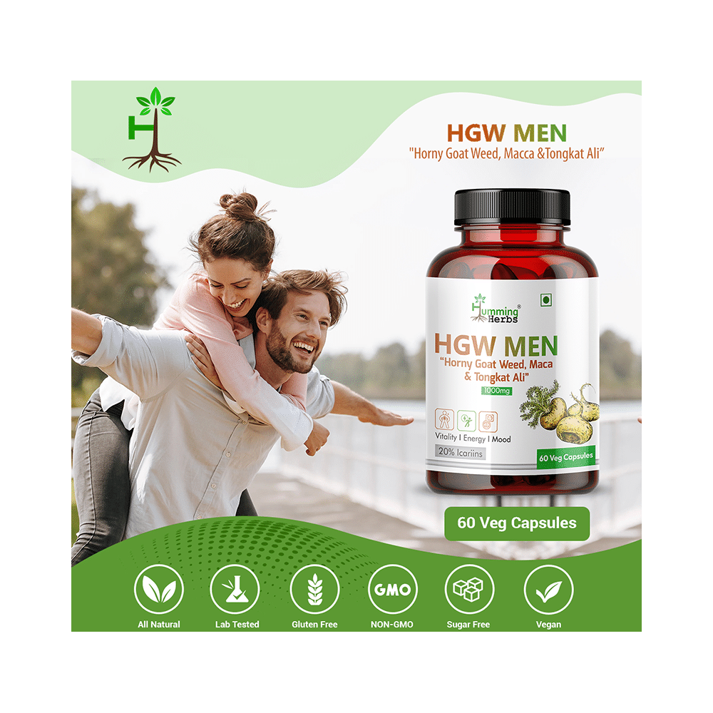 Humming Herbs HGW Men 1000mg Veg Capsule - Image 4