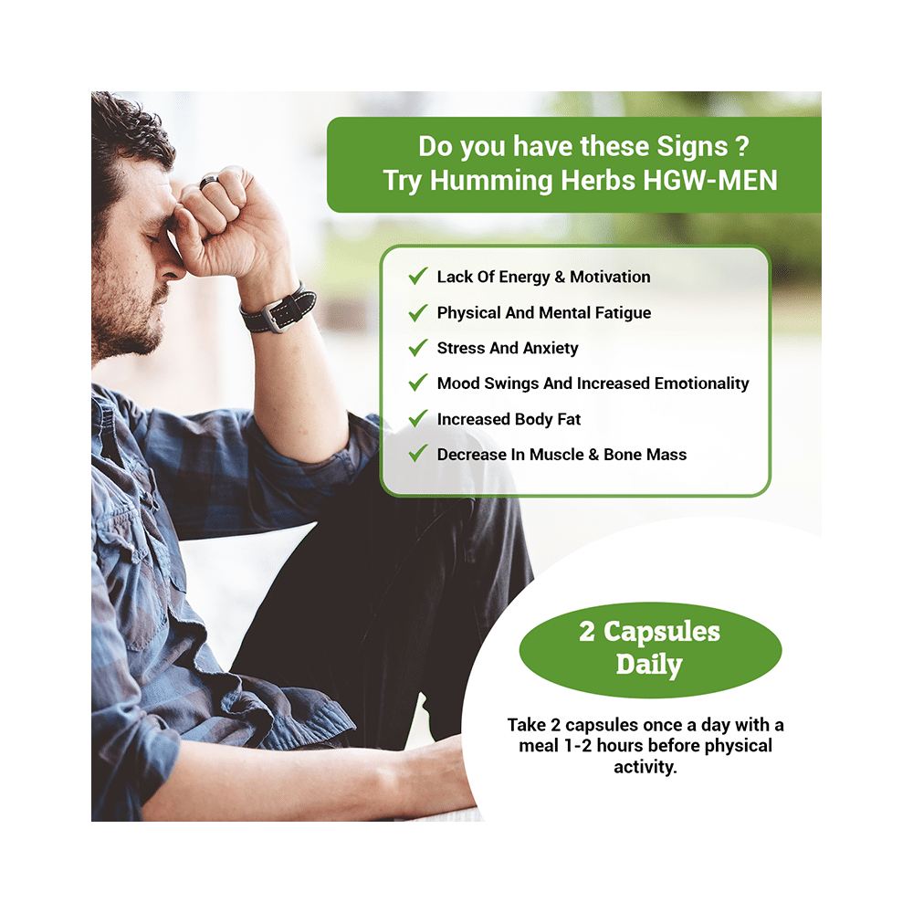 Humming Herbs HGW Men 1000mg Veg Capsule - Image 8