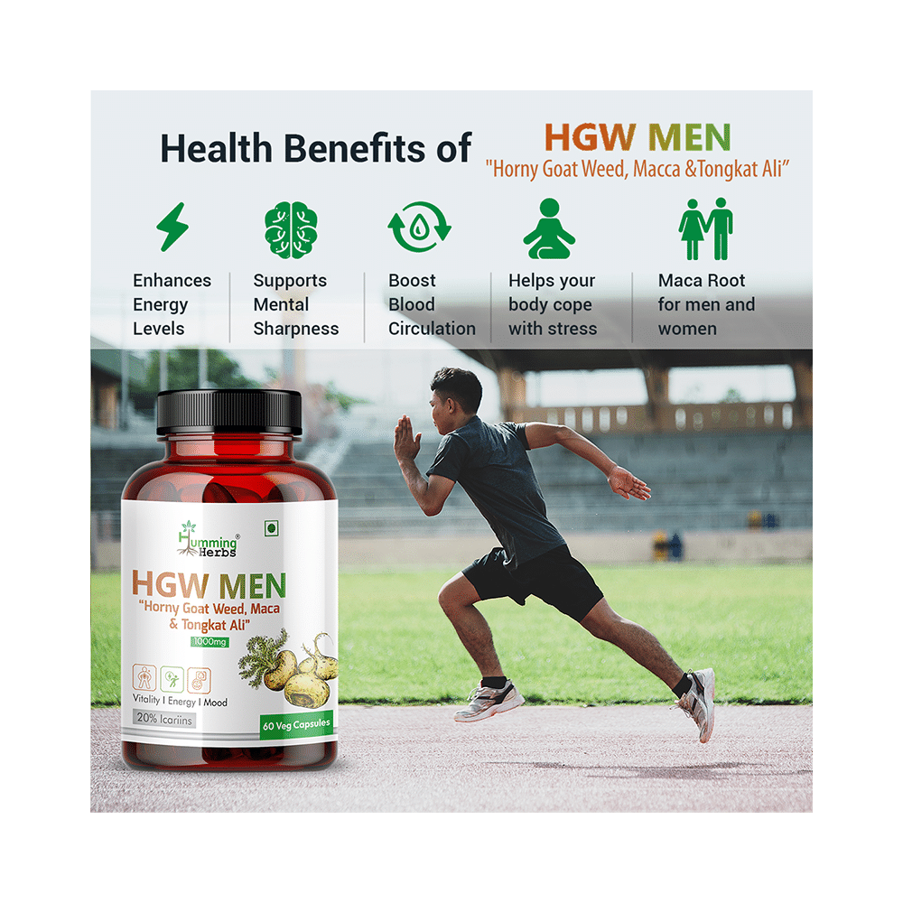 Humming Herbs HGW Men 1000mg Veg Capsule - Image 9