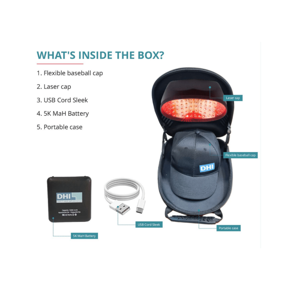 DHI Laser Cap with 272 Laser Diodes  FDA Approved & Clinically Proven for Hair Regrowth In Men & Women - Image 11