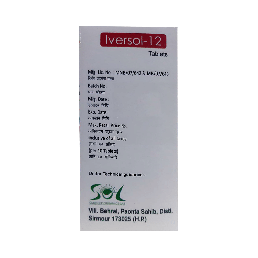 Iversol 12 Tablet - Image 3
