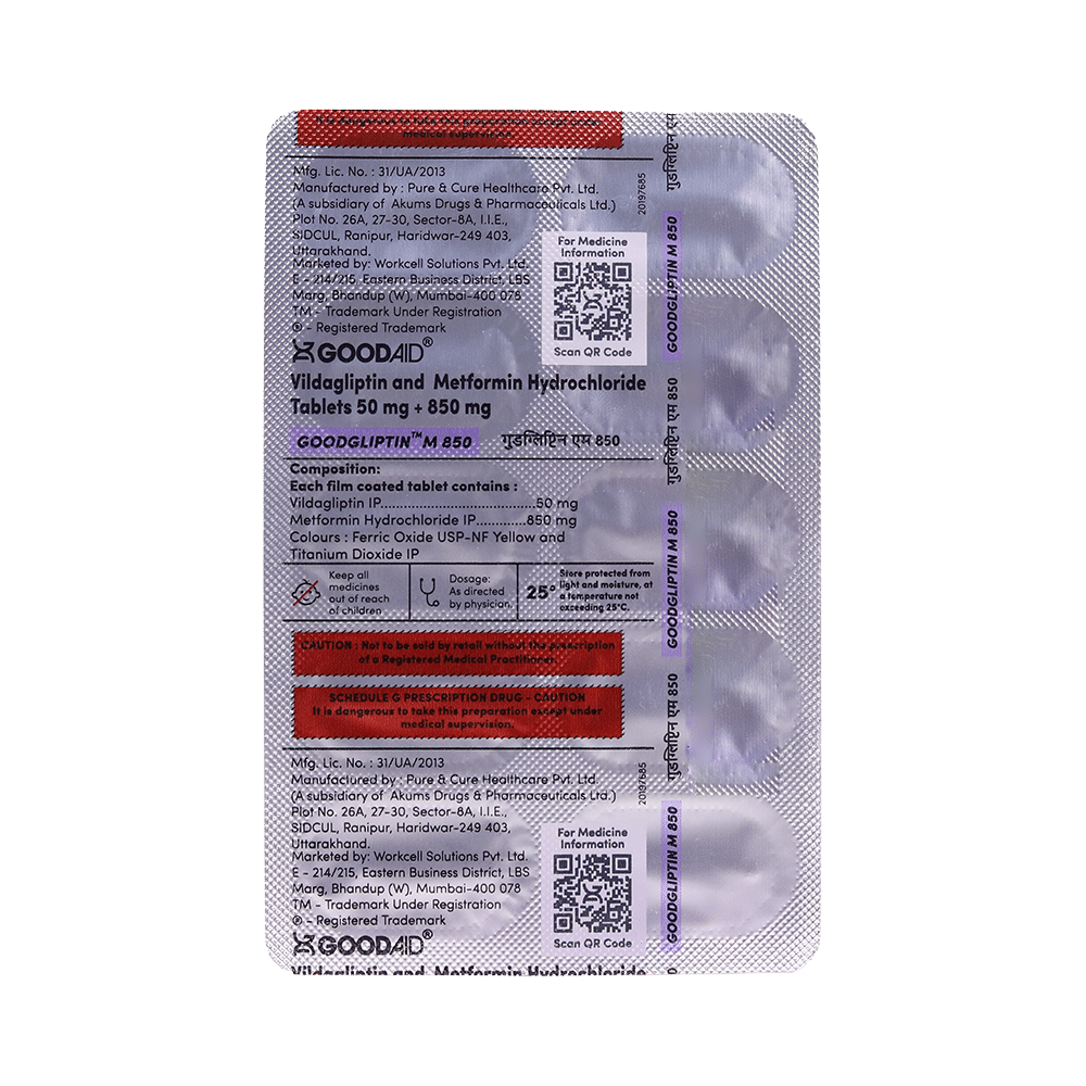 Goodgliptin M 850 Tablet - Image 3