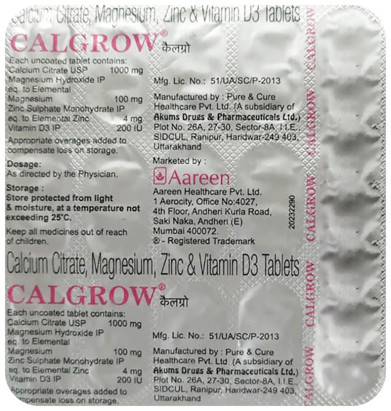 Calgrow Tablet - Image 1