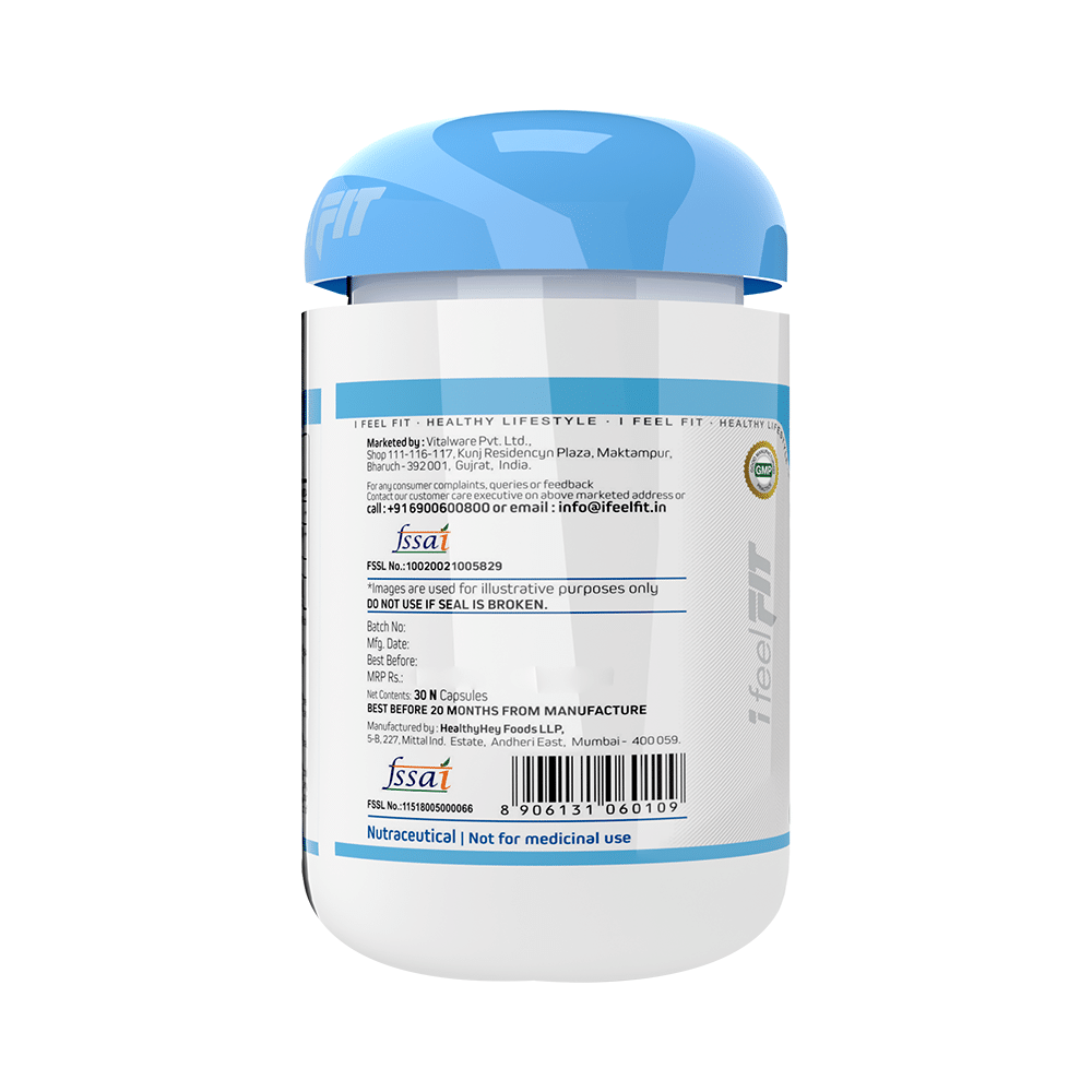 iFeelFIT Reduced & Free Form (Opti Glutathione) Glutathione + Milk Thistle High Absorption Capsule - Image 2