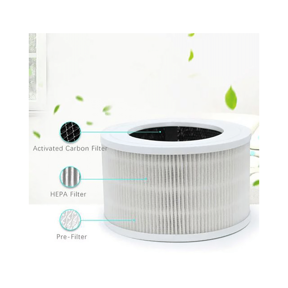 Hullaards Air Purifier with 3 in 1 Filter and Quiet Operation White - Image 2