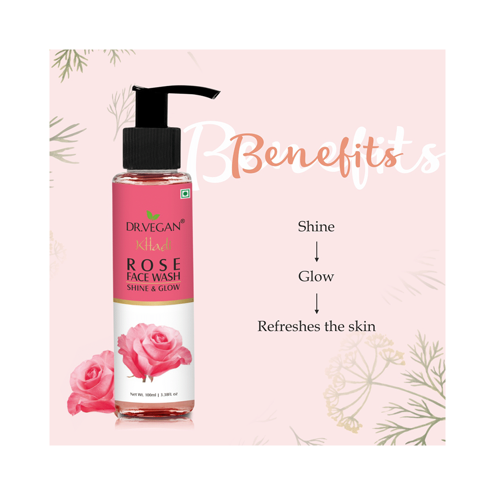 Dr. Vegan Khadi Rose Face Wash - Image 5