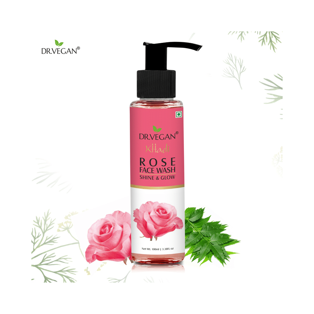 Dr. Vegan Khadi Rose Face Wash - Image 2