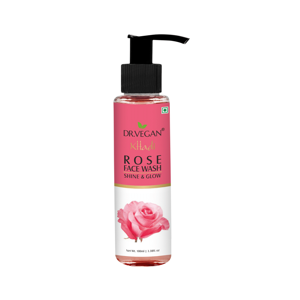 Dr. Vegan Khadi Rose Face Wash - Image 1