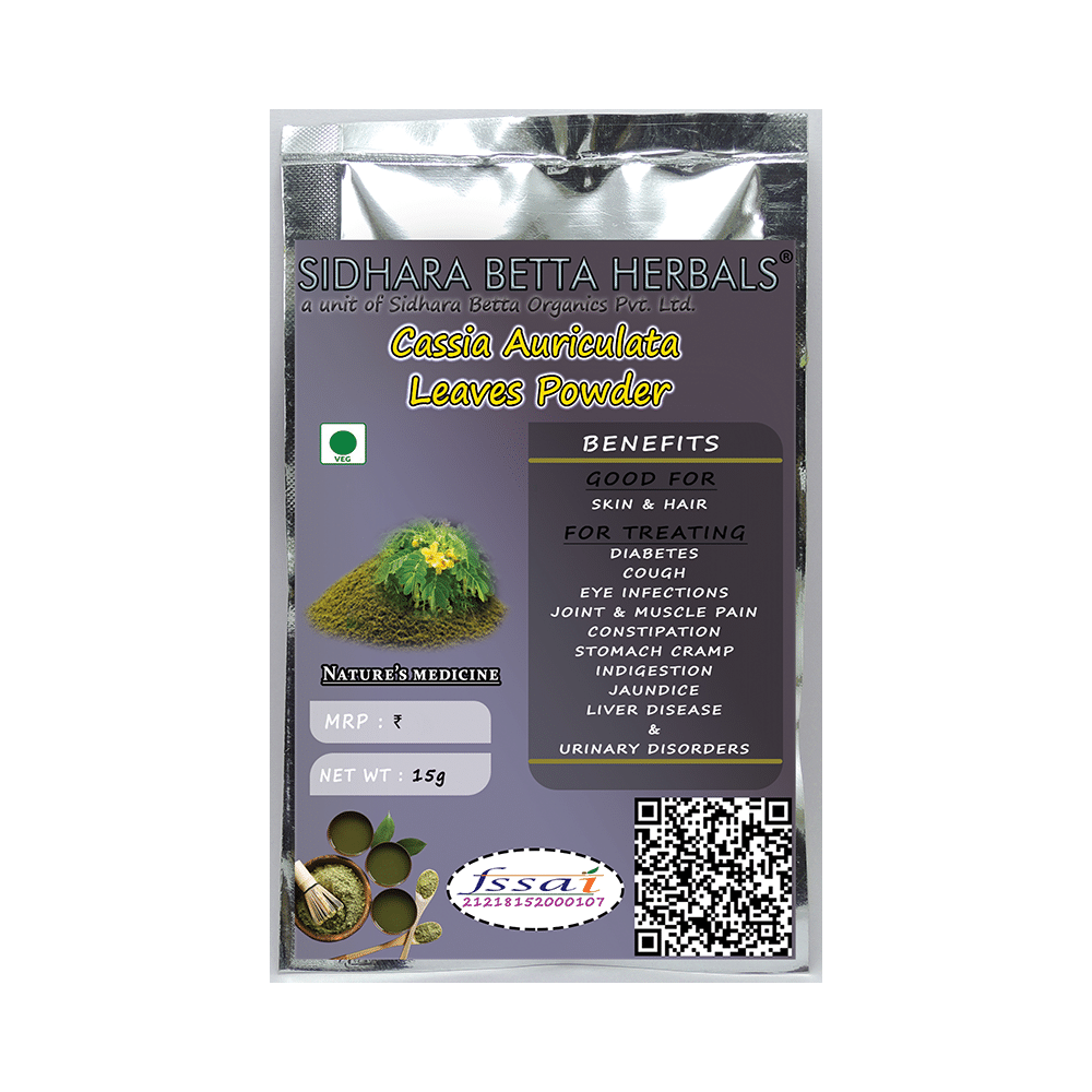 Sidhara Betta Herbals Cassia Auriculata Leaves Powder - Image 1