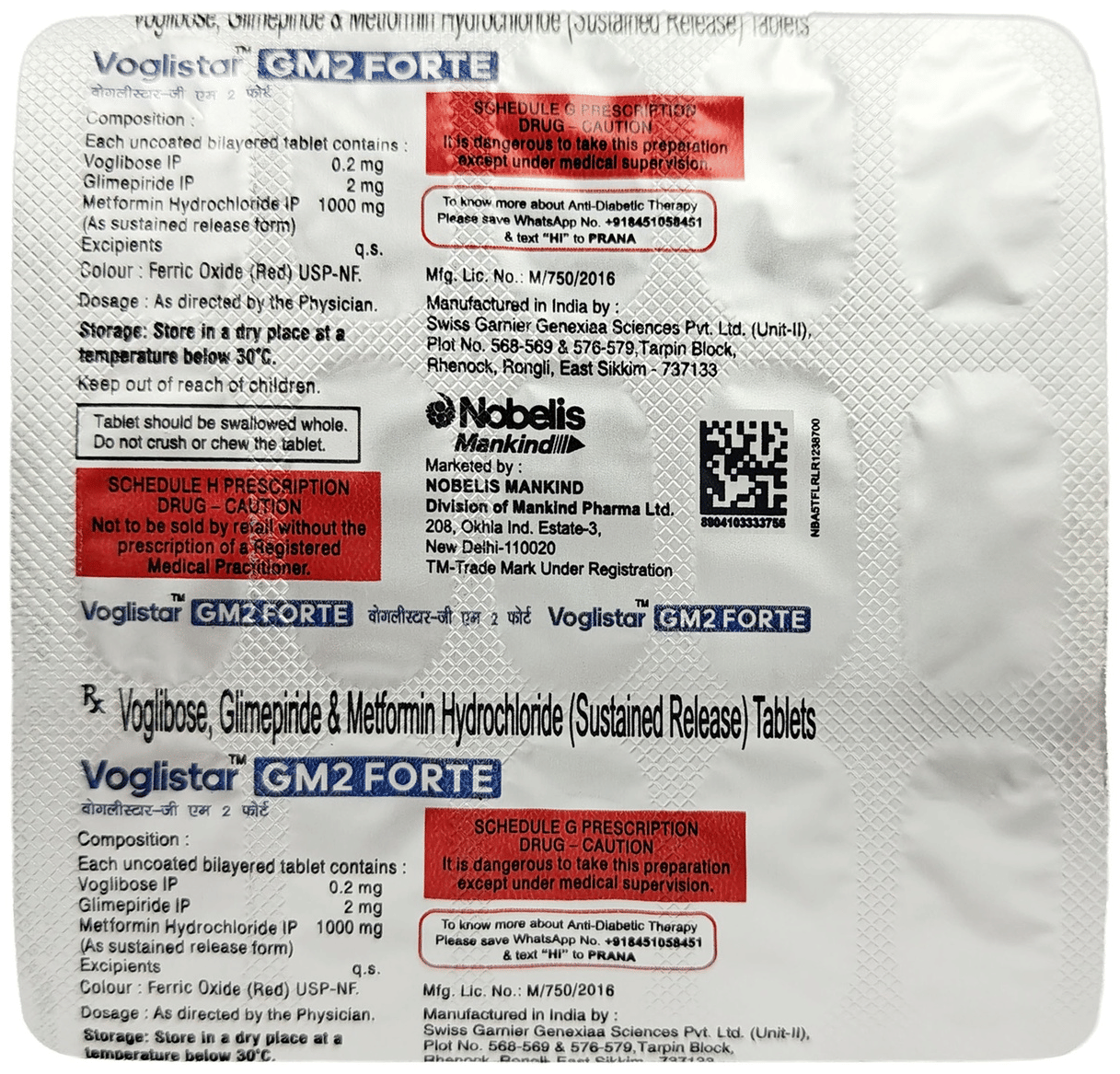 Voglistar GM2 Forte Tablet SR - Image 2