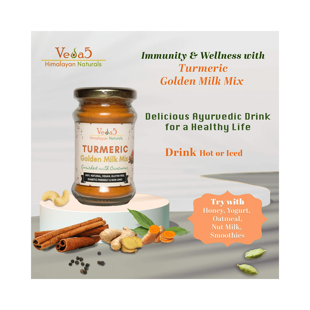 Veda5 Turmeric Golden Milk Mix Powder - Image 3