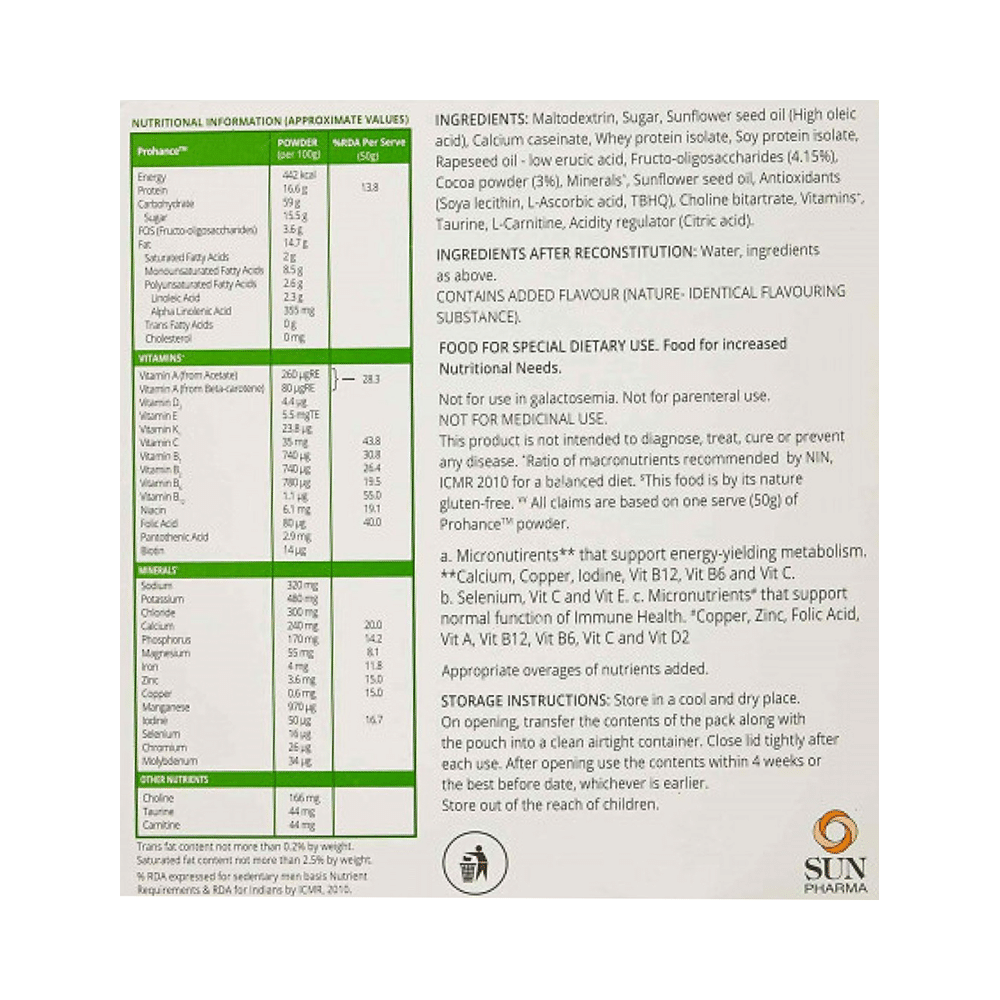 Prohance Protein Supplement | Powder for Energy, Immunity & Antioxidant Support | Flavour Chocolate - Image 4