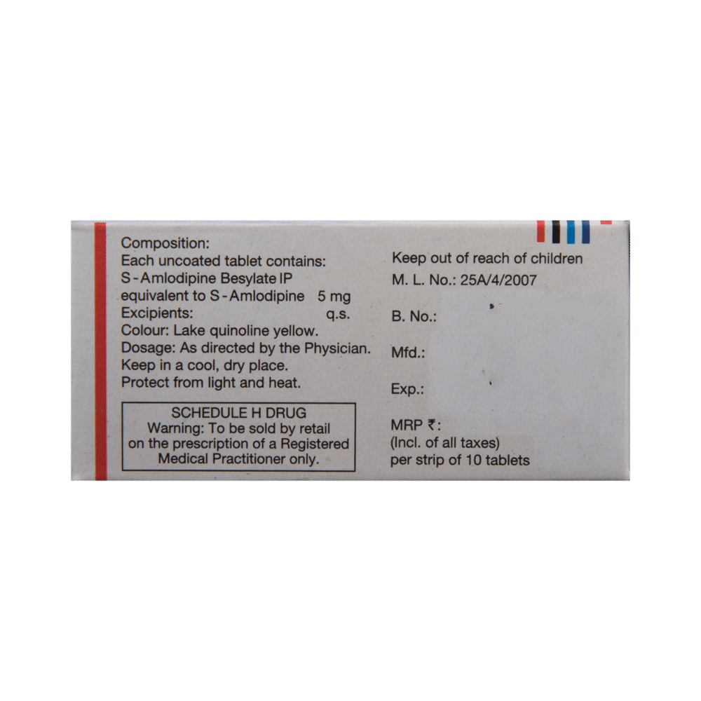 S-Amlosafe 5 Tablet - Image 3