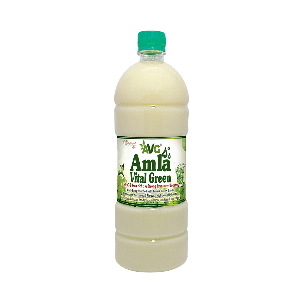 AVG Amla Vital Green with Vitamin C & Iron | Helps Build Immunity
