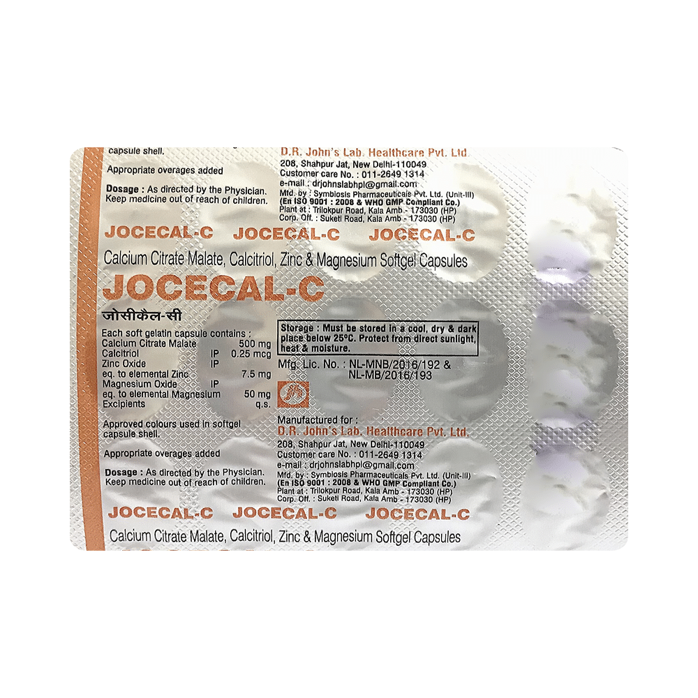 Jocecal-C Soft Gelatin Capsule - Image 4