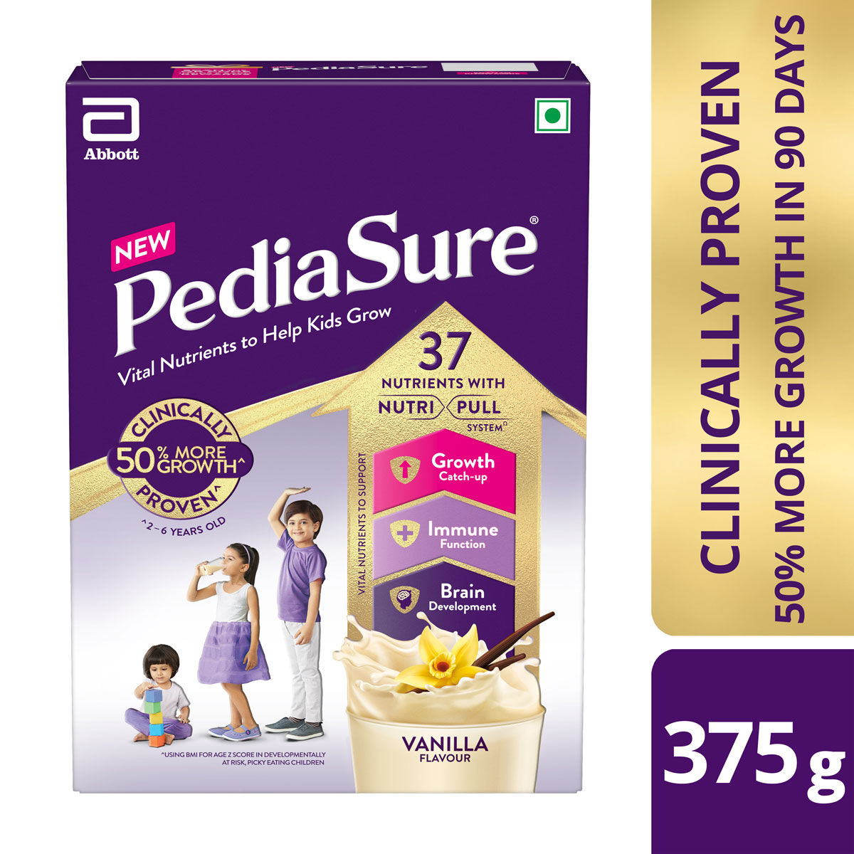 Pediasure Vanilla Flavour Nutrition Powder for Kids Growth - Image 2
