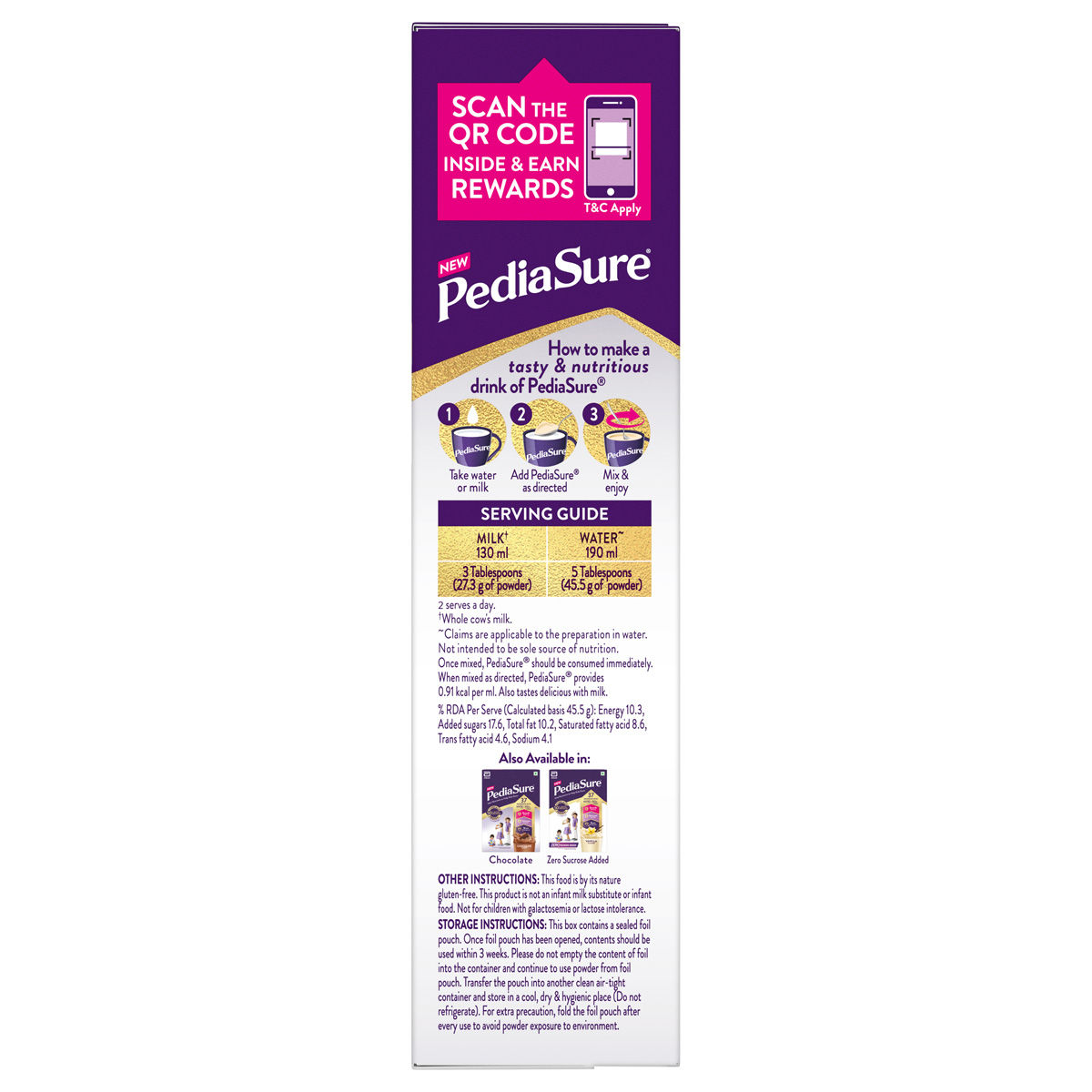 Pediasure Vanilla Flavour Nutrition Powder for Kids Growth - Image 3
