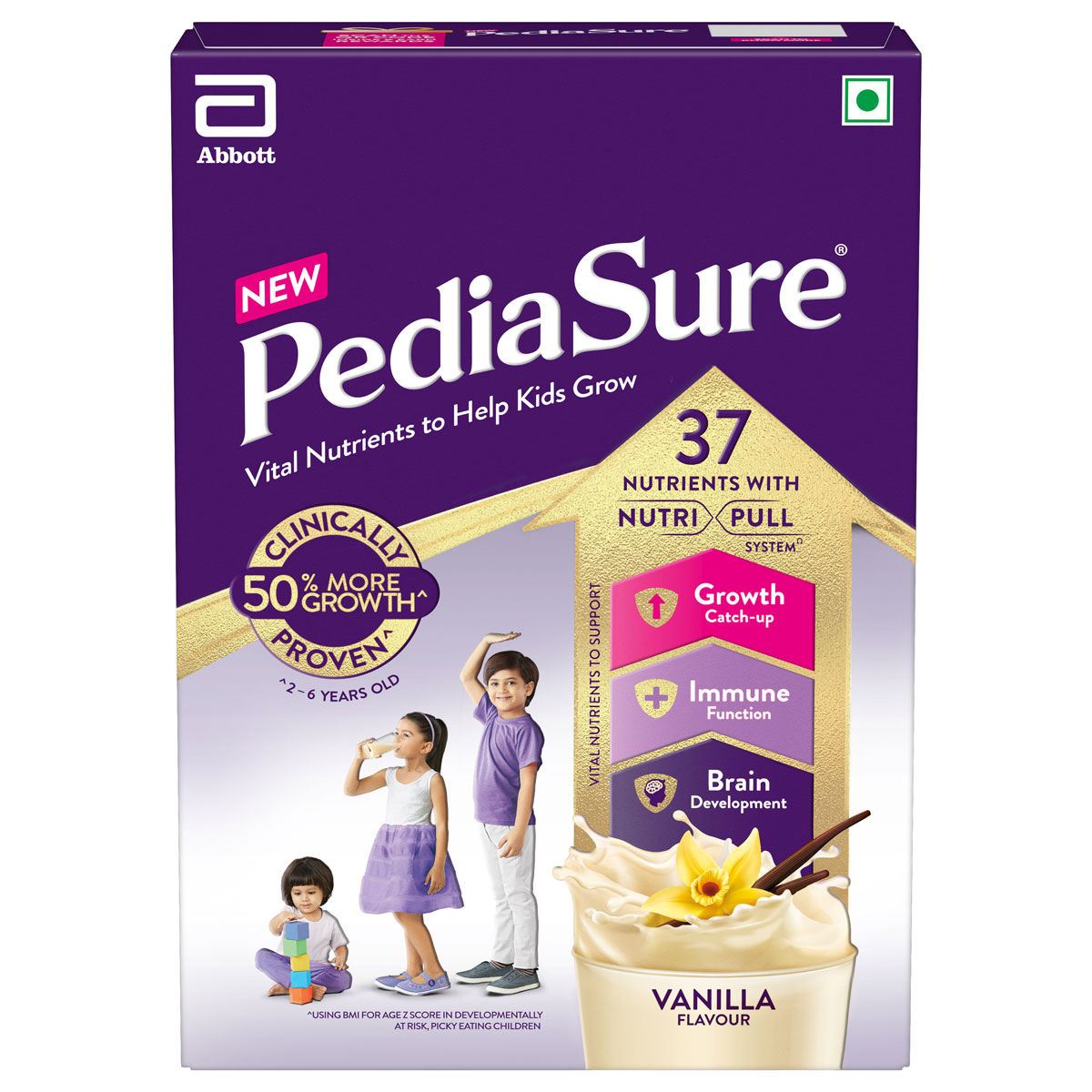Pediasure Vanilla Flavour Nutrition Powder for Kids Growth - Image 1