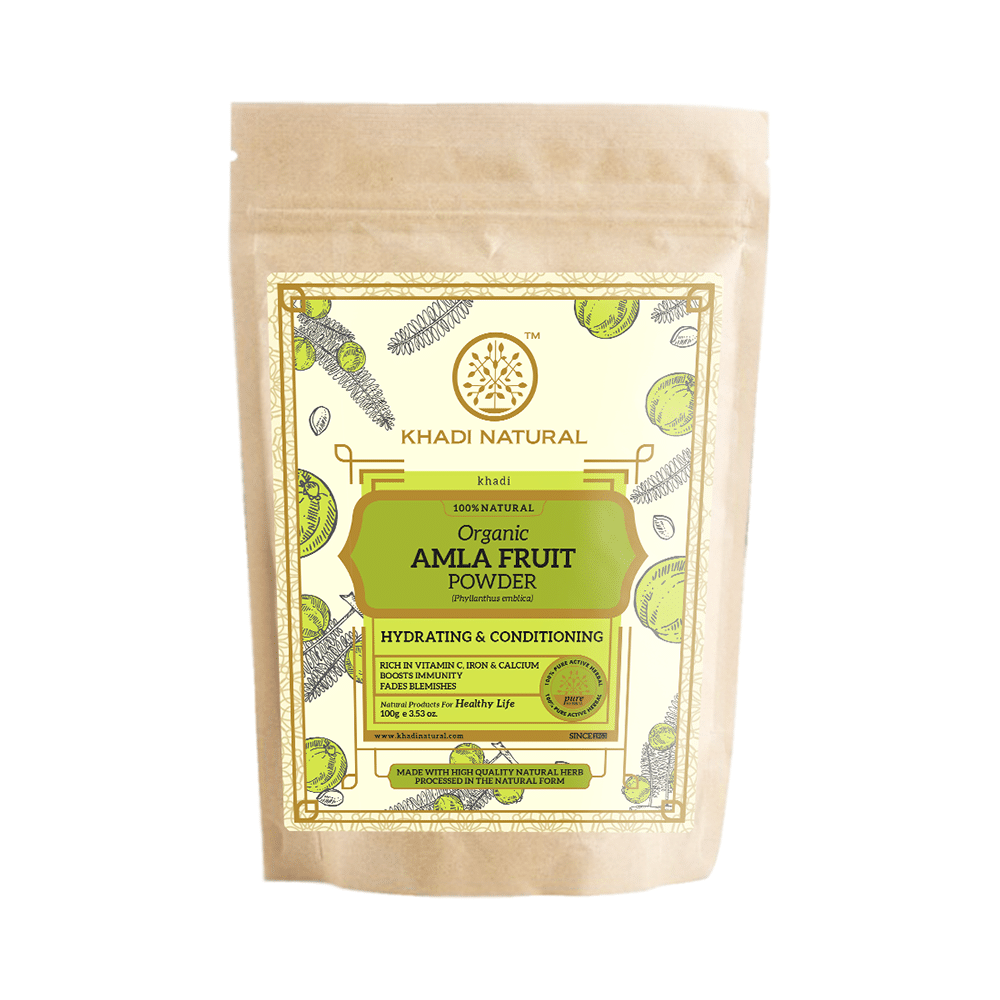 Khadi Naturals Organic Amla Fruit Powder - Image 1
