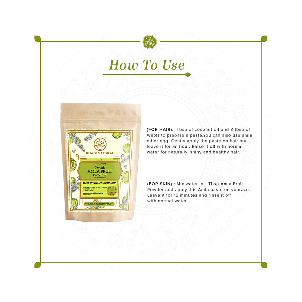 Khadi Naturals Organic Amla Fruit Powder - Image 5