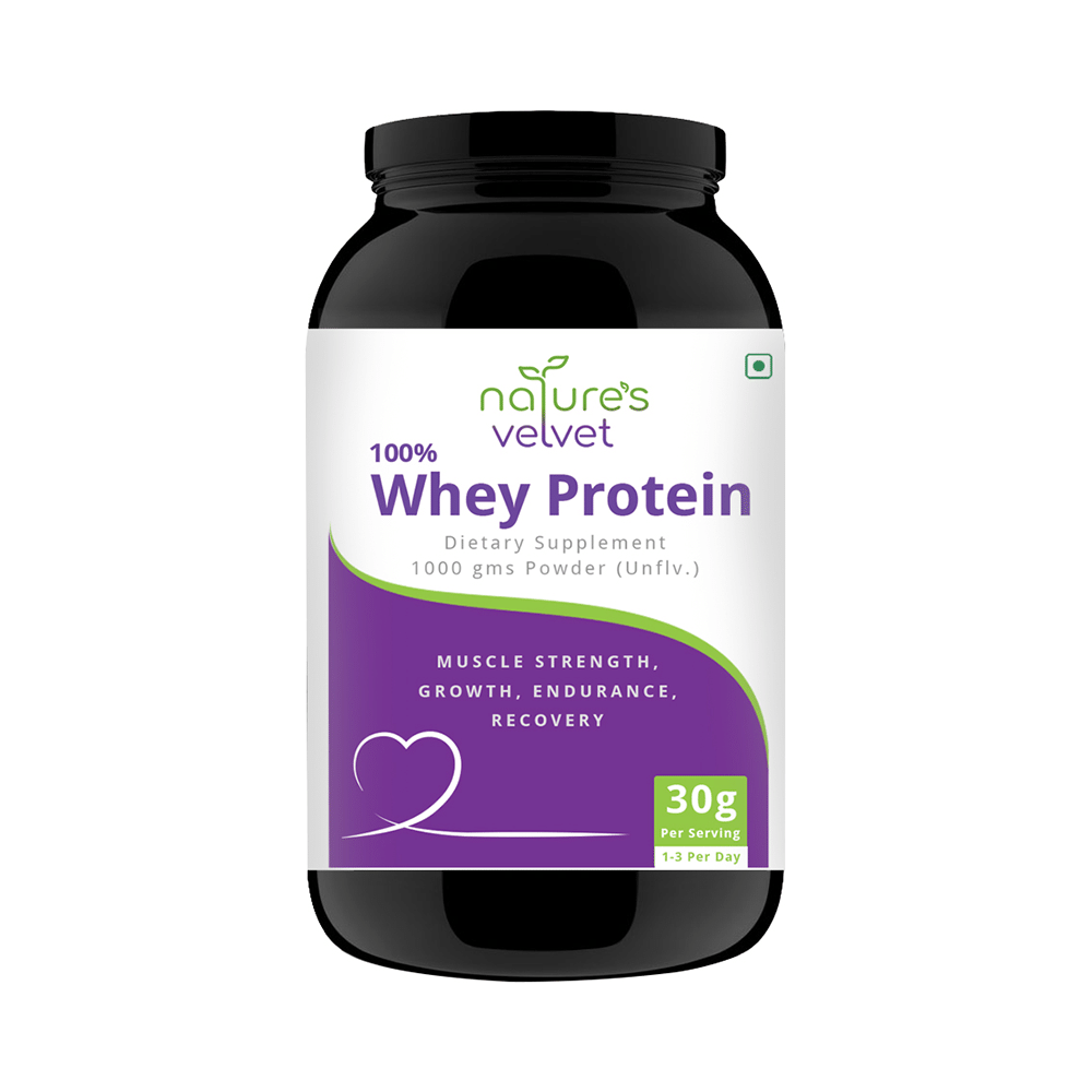 Nature's Velvet 100% Whey Protein Powder Unflavoured - Image 1