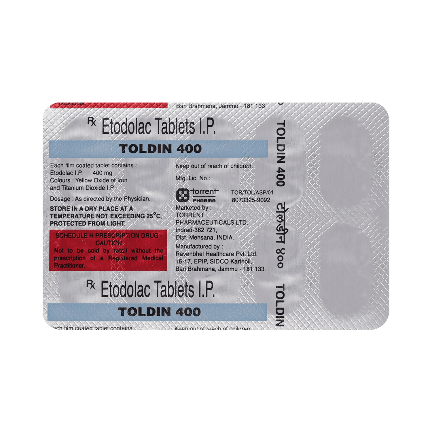 Toldin 400 Tablet - Image 3